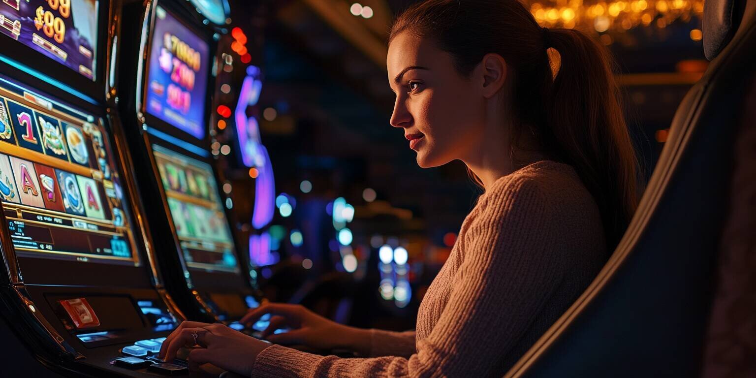Woman Playing Lucky Jet on j777